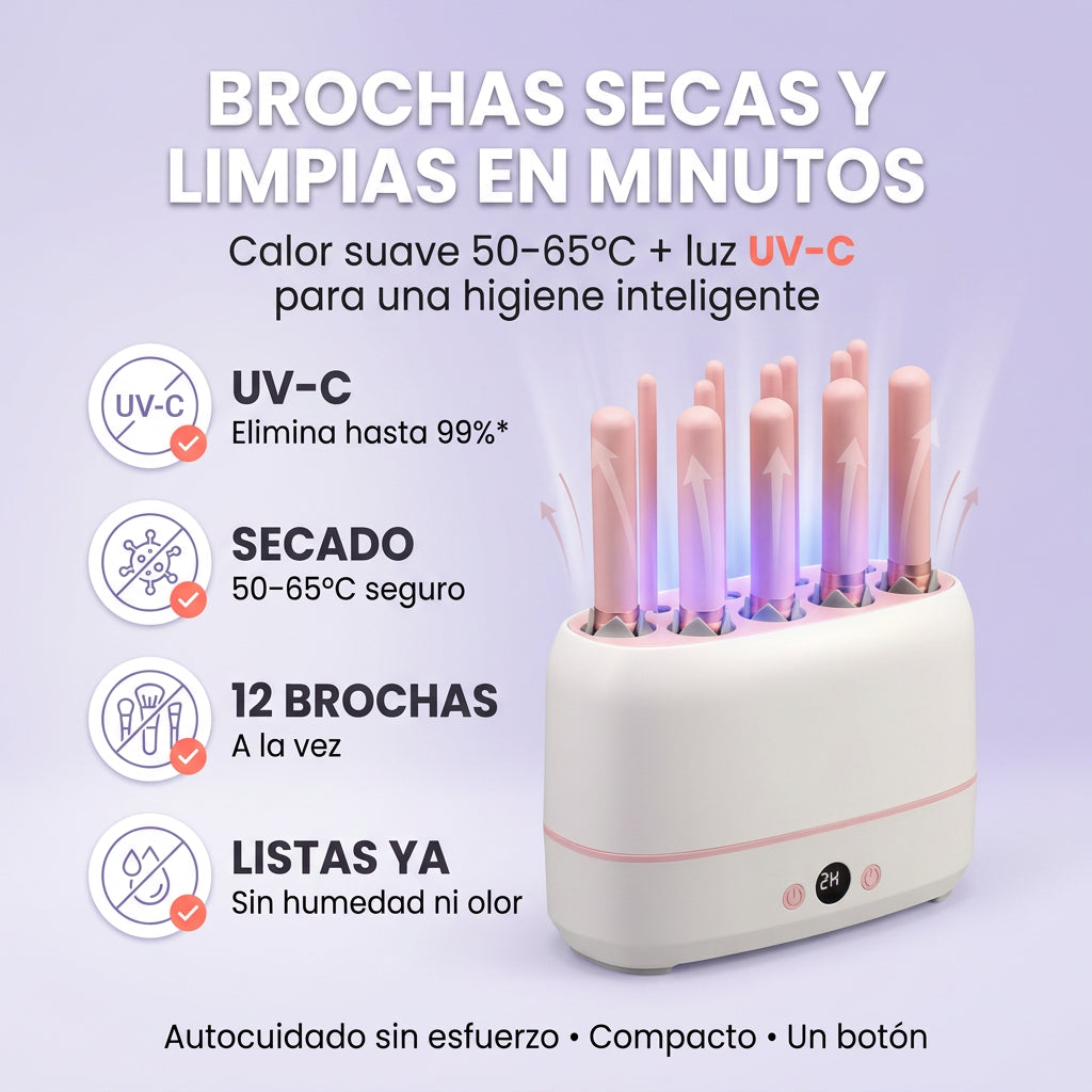 DryBrush Pro™ Secadora y Pre-esterilizadora de Brochas