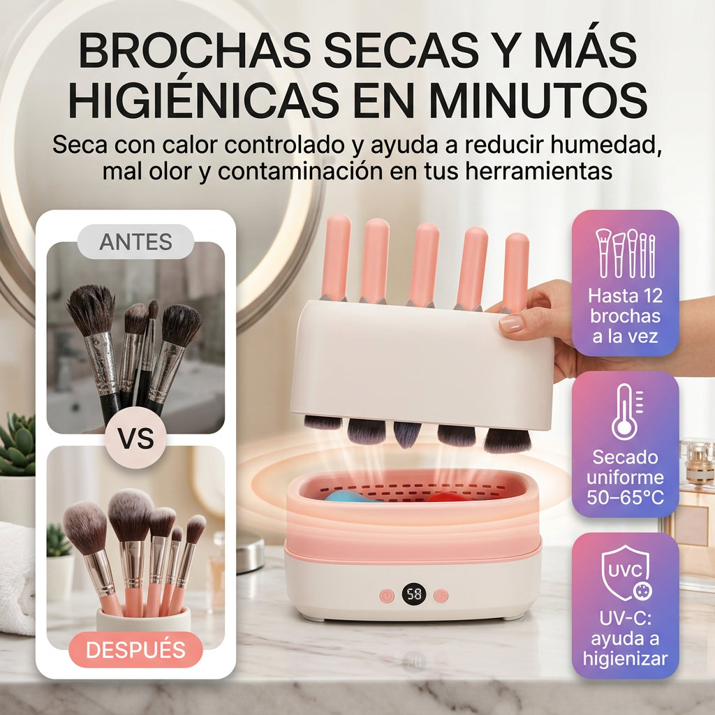 DryBrush Pro™ Secadora y Pre-esterilizadora de Brochas