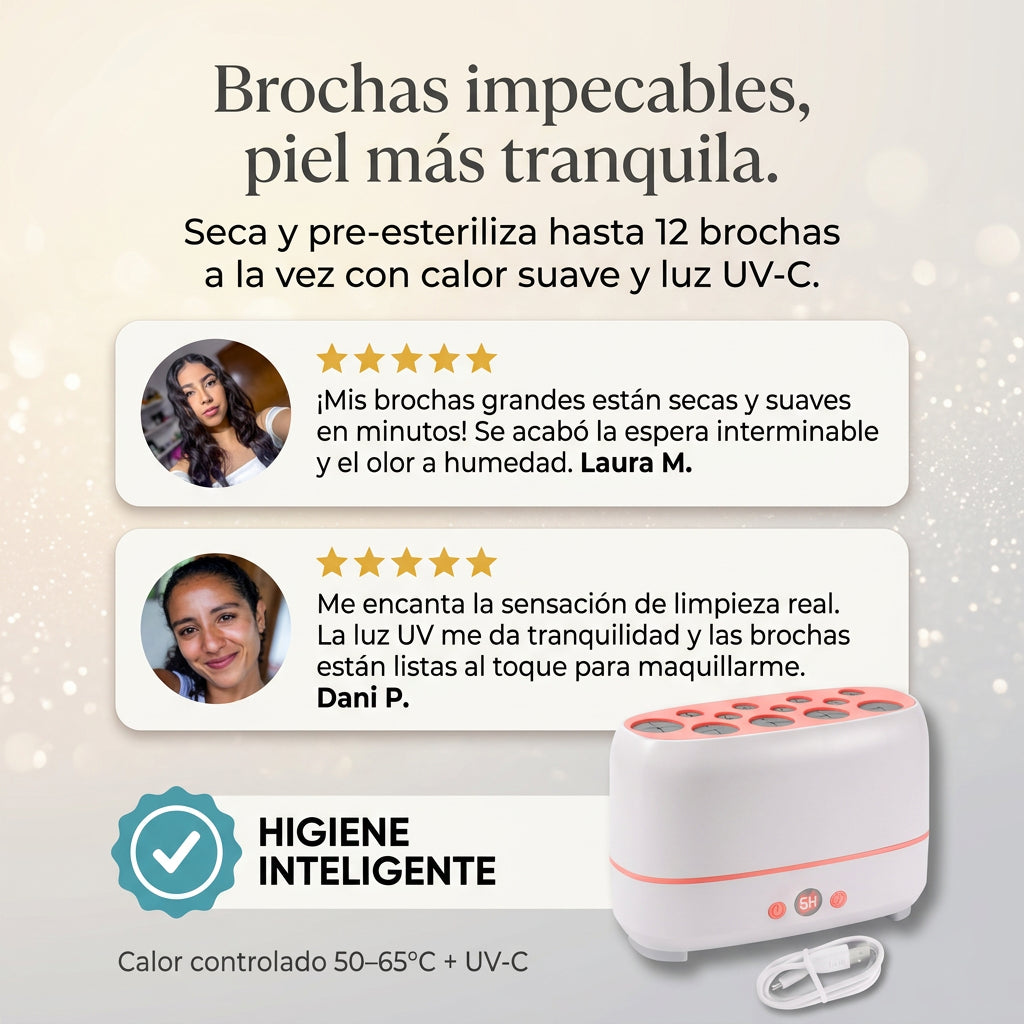 DryBrush Pro™ Secadora y Pre-esterilizadora de Brochas